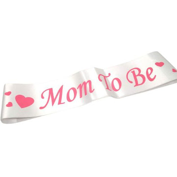 Sash - Mom to be Hvit og rosa