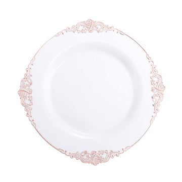 Plast dekketallerken - Rosegull