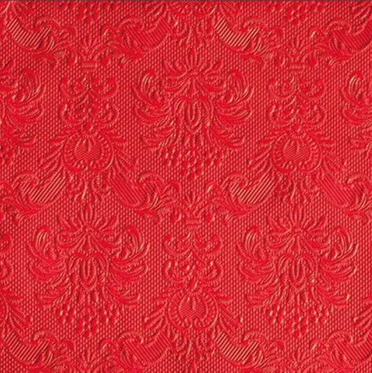 Kaffe Servietter rød 25x25 cm