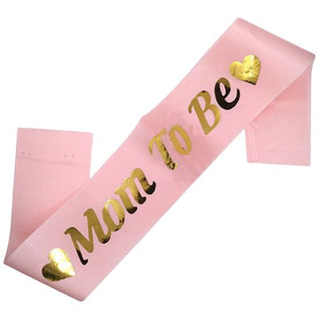 Sash - Mom to be rosa og blank gull