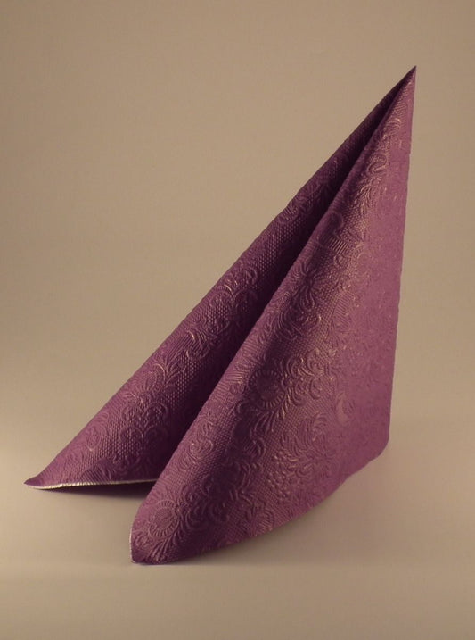 Kaffe Servietter lilla 25x25 cm