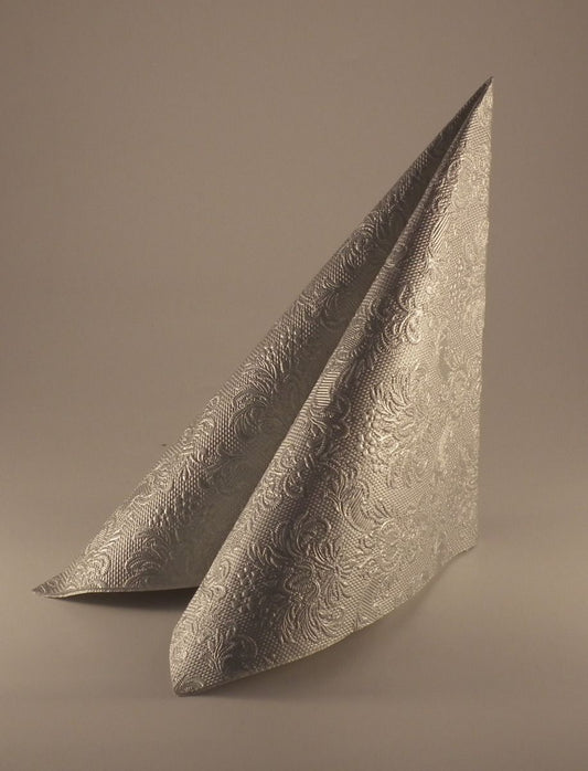 Kaffe Servietter Sølv 25x25 cm