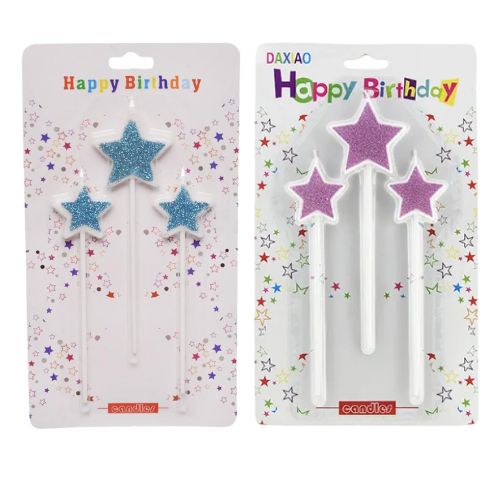 Blå Glitter stjerne Lys