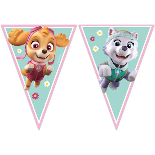 Paw Patrol Skye & Everest Plast Flagg Banner 2.3m