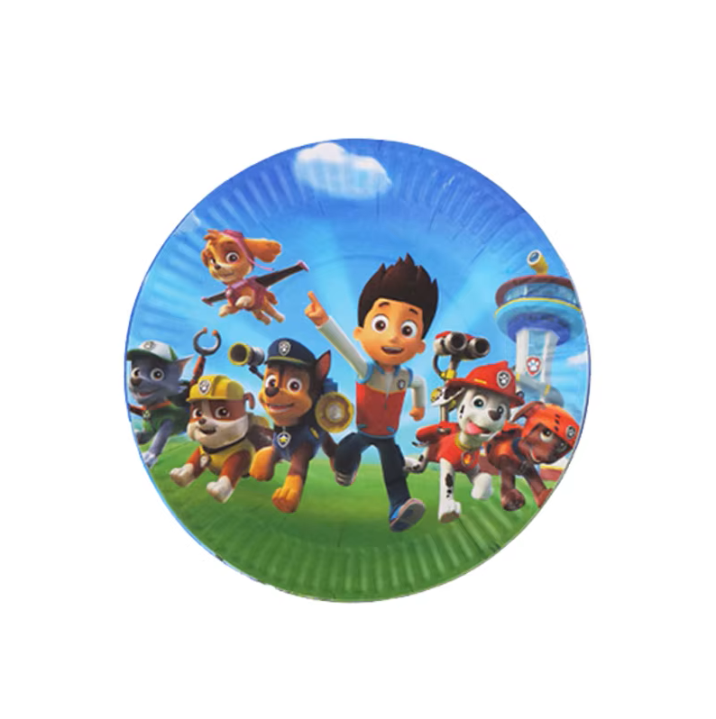 Paper plate - paw patrol