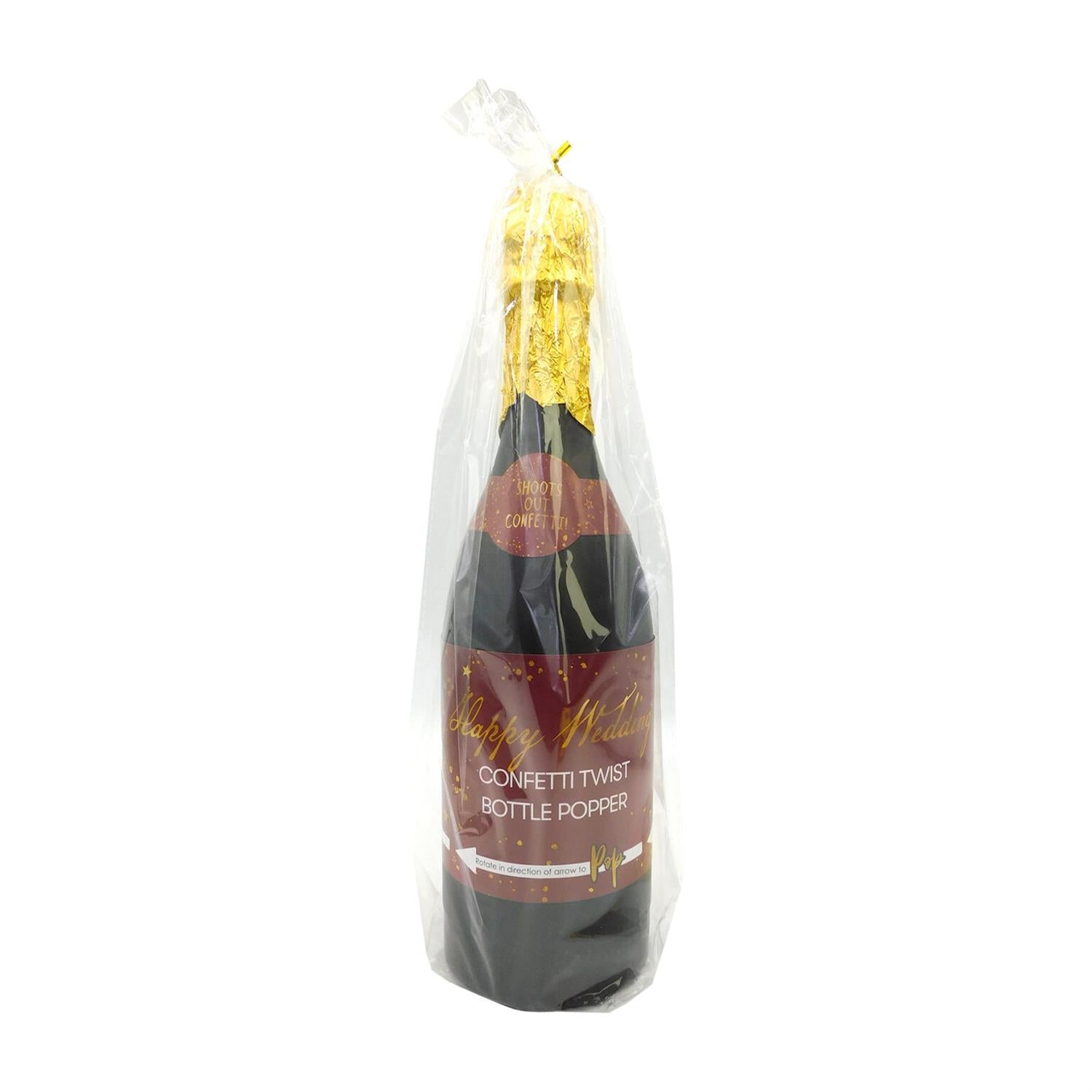 Confetti cannon bottle