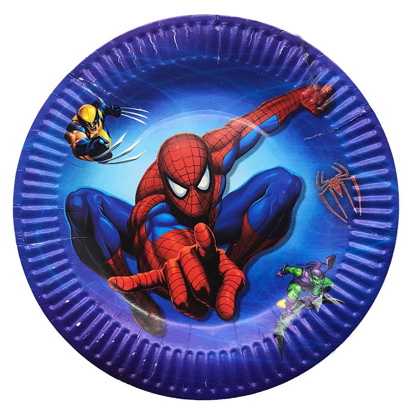Cardboard barrel Spiderman