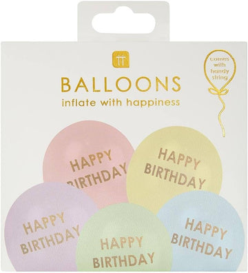 Latex balloons - Happy birthday