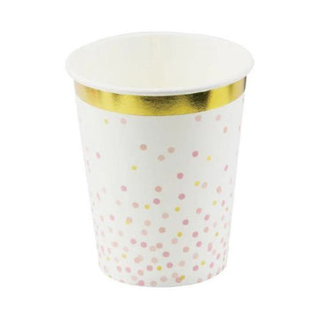Cardboard cup Gold dots