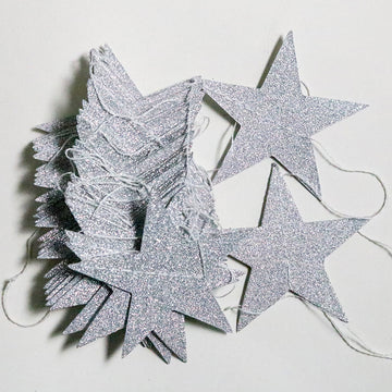 Party Banner - Star -Sliver