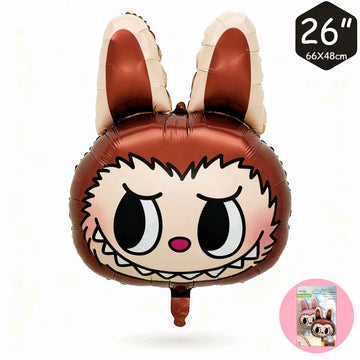Labubu Foil Balloon - Brown