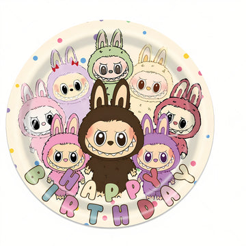 Labubu- Paper plate 23 cm