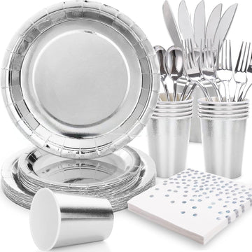 Solid Color Tableware - Sliver