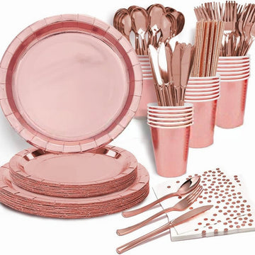 Solid Color Tableware - Rose Gold