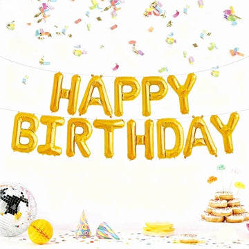 Happy Birthday - Gold