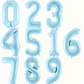 Blue Balloon number 0~9 - 35 cm
