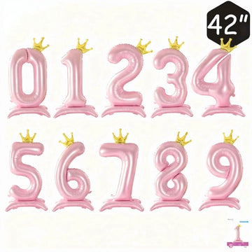 Standing Foil Balloon Tall - Pink