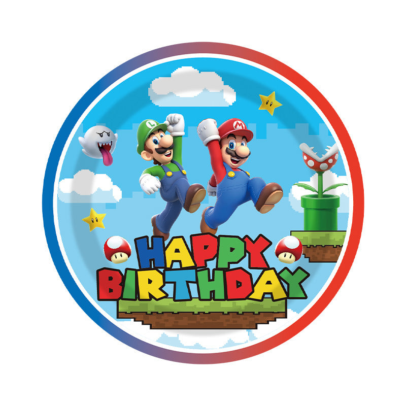 Super Mario - Papptallerken 18cm