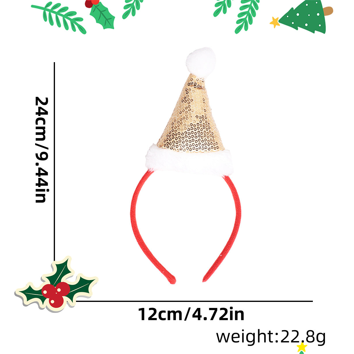 Christmas decorations headband