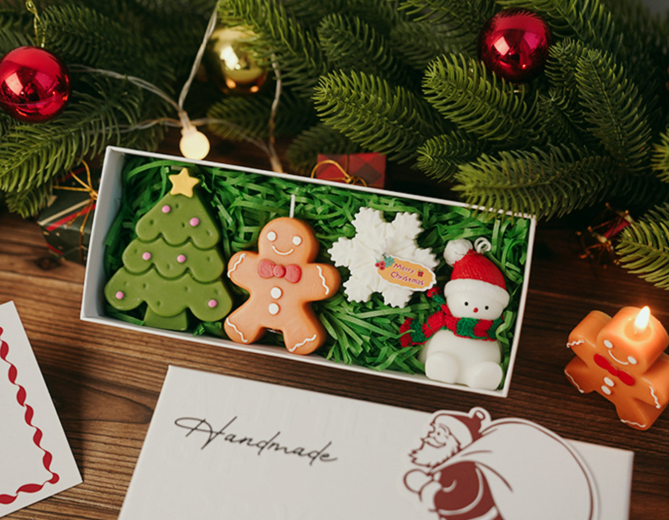 Duftlys juletema - Gaveeske