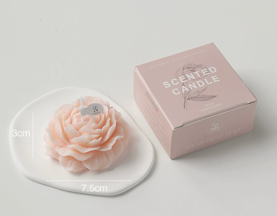 Scented candle flower shape - Pink