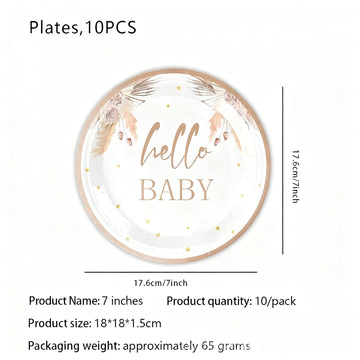 hello BABY - Cardboard plate 18cm