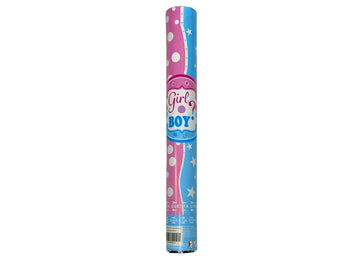 Gender reveal confetti cannon