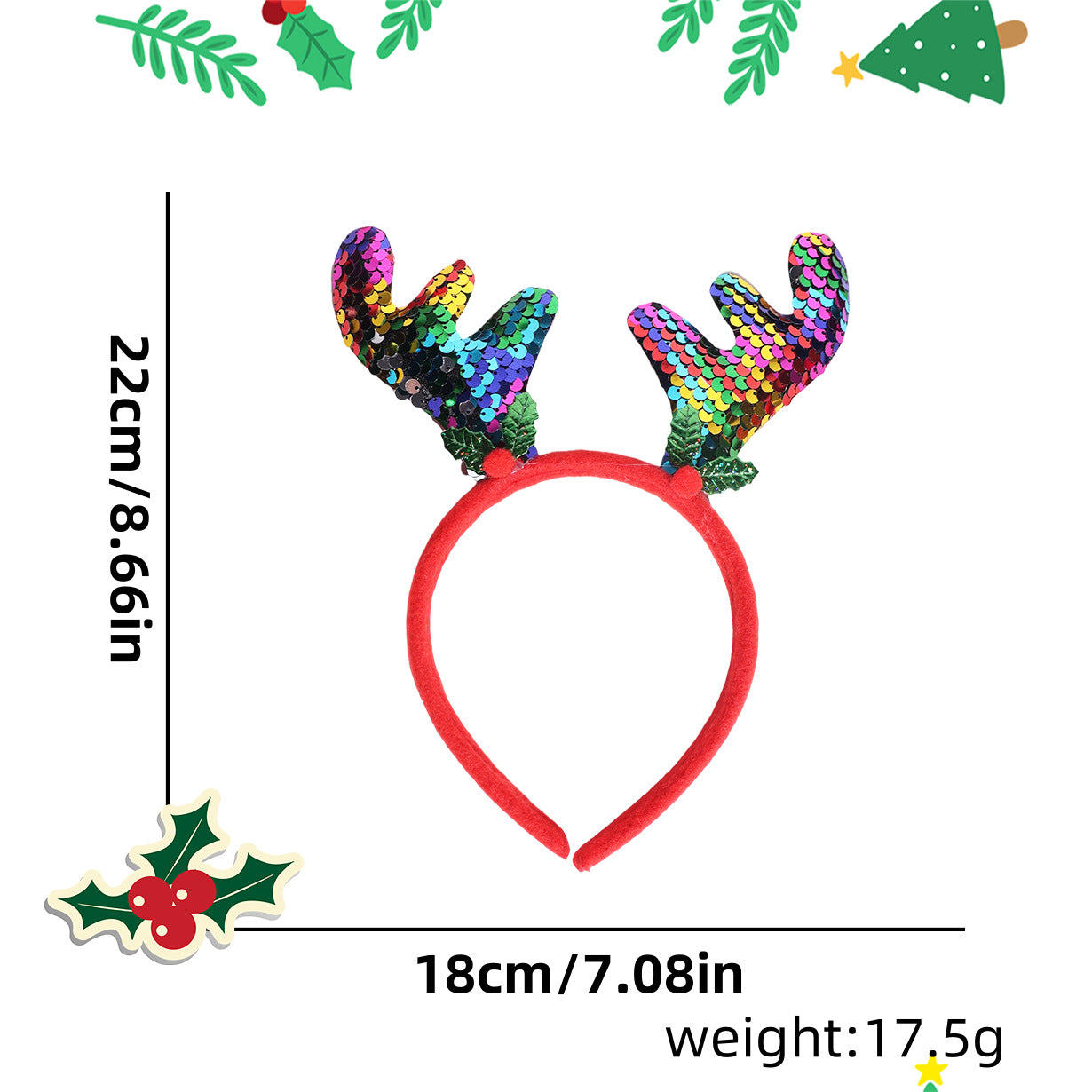 Christmas decorations headband