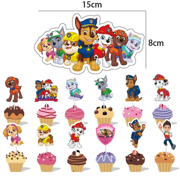 Cake Decor - Paper Topper - Paw Patrol