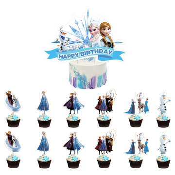Cake Decor - Paper Topper - Frozen