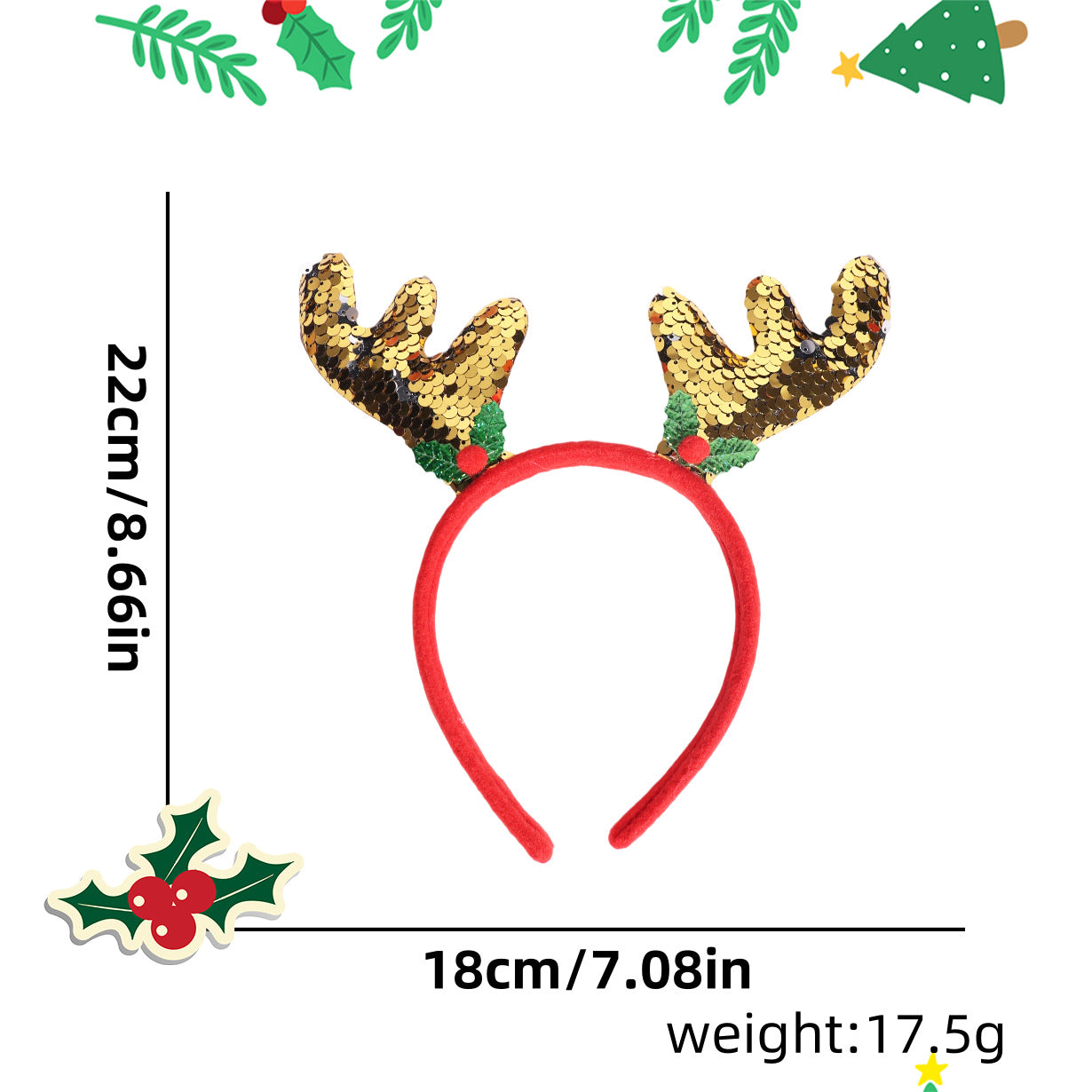 Christmas decorations headband