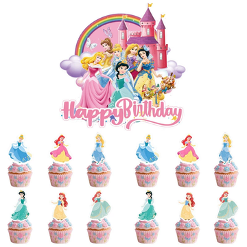 Cake Decor - Paper Topper - Disney Princess