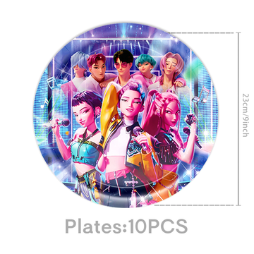 Kpop Demon Hunters- Paper plate 23 cm