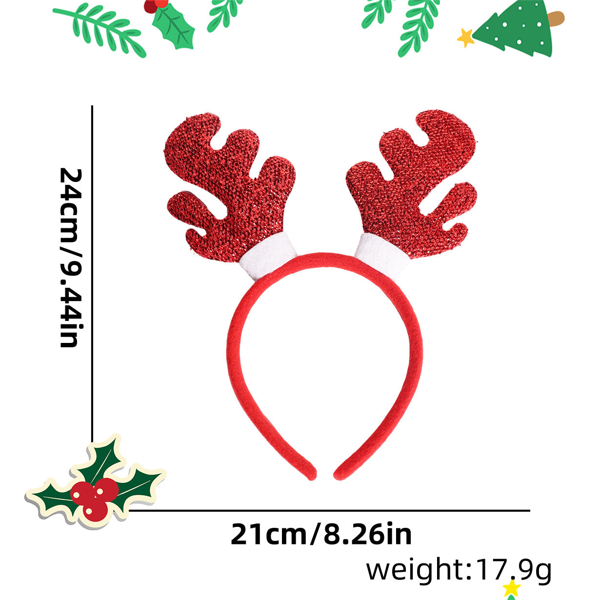 Christmas decorations headband