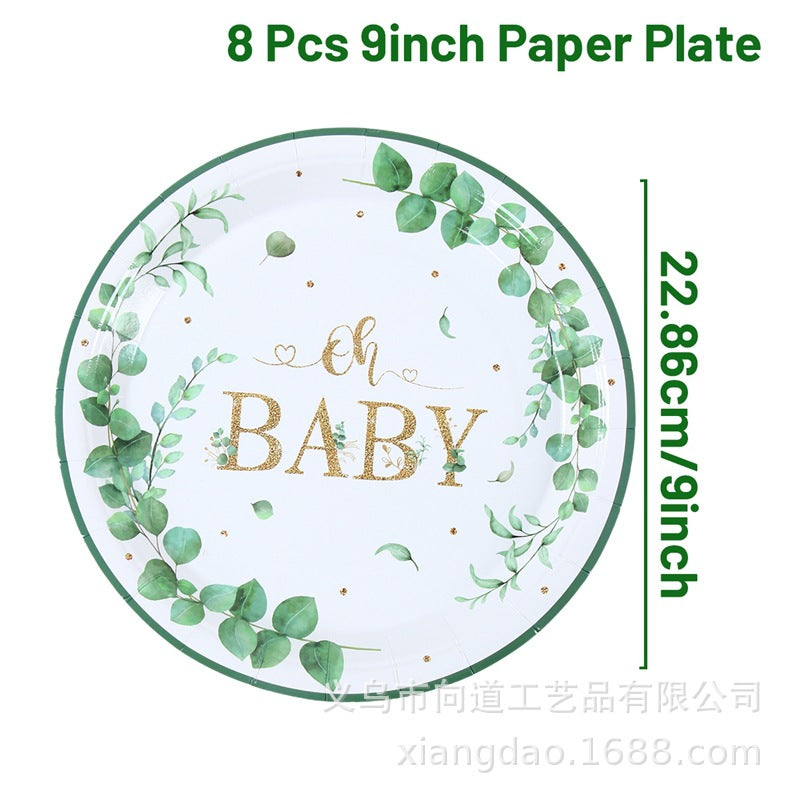 oh BABY -  Papptallerken 23cm