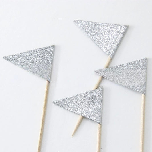 Cake Decor - Paper Topper - Glitter bunting