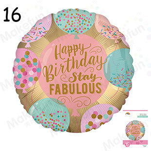 Happy Birthday - Folieballong