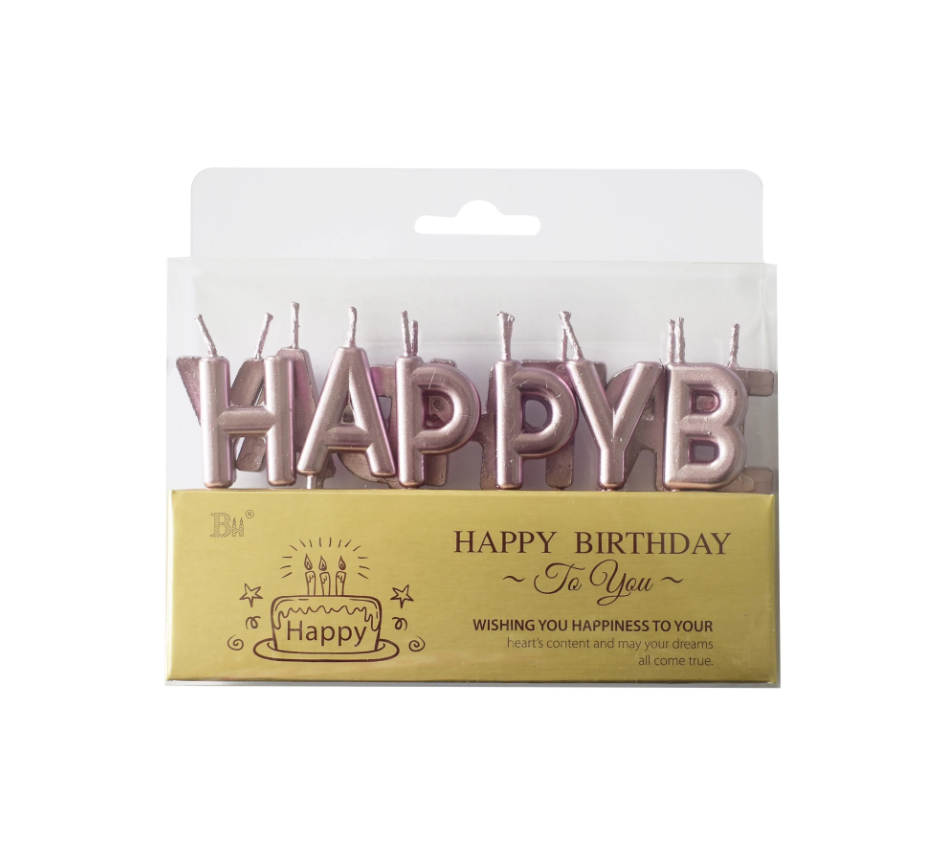 Happy birthday - Rose gold