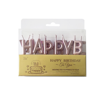 Happy birthday - Rose gold