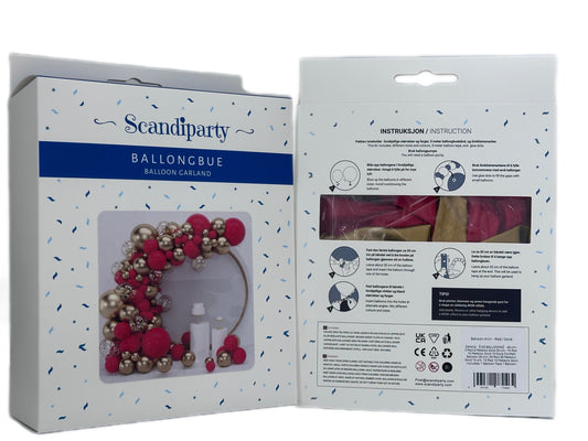 Balloon Arch - Red / Gold