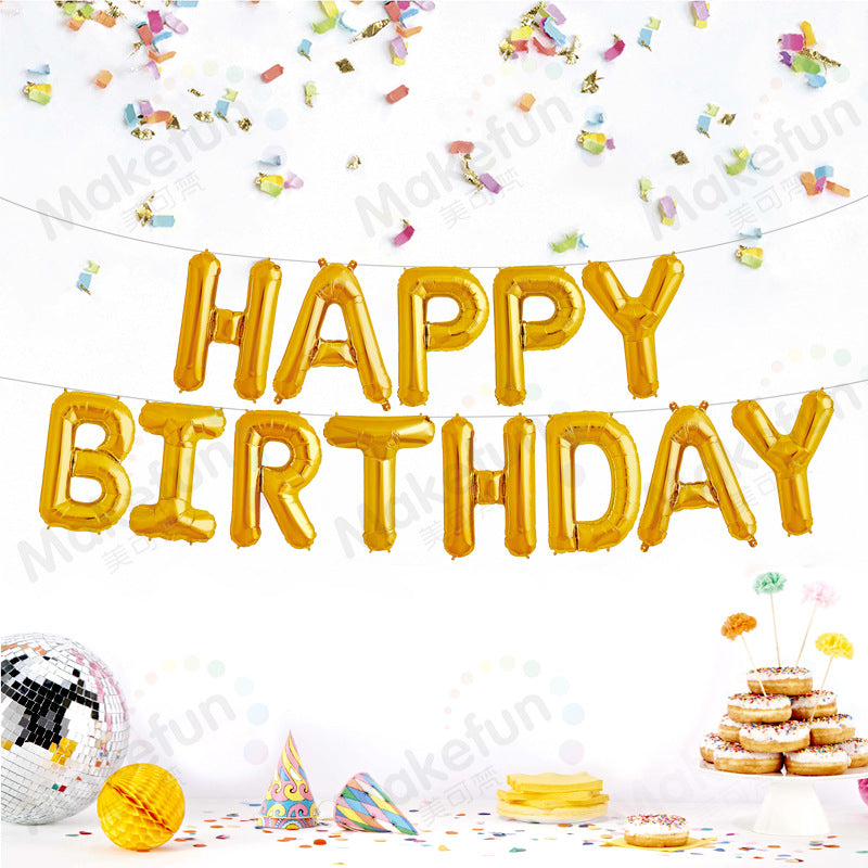 Happy Birthday - Gold