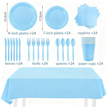 Solid Color Tableware - Blue