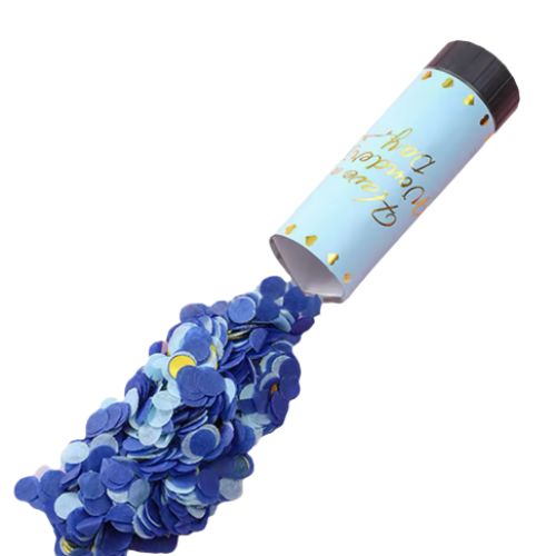 Confetti cannon popper - Blue