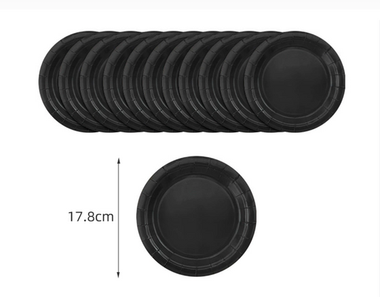 Solid Color Tableware - Black