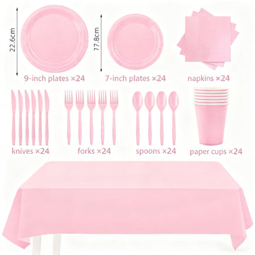 Solid Color Tableware - Pink