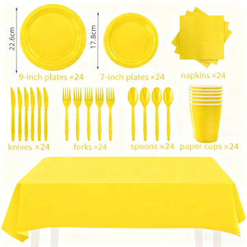 Solid Color Tableware - Yellow