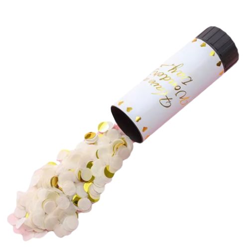 Confetti cannon popper - Pink