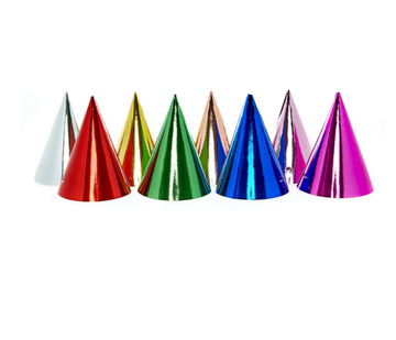 Party hat Metallic Gold
