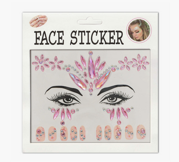 Crystals for face with stickers