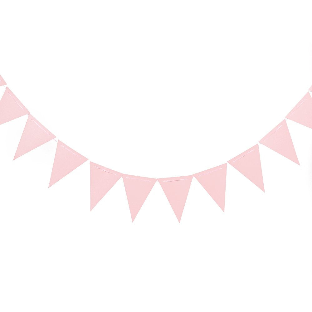 Pastel Light Pink Giant Outdoor Plastic Pennant